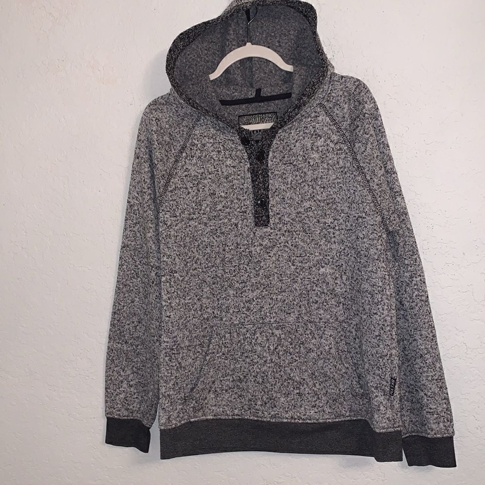 Trademark Brooklyn Cloth Grey Pocket Hoodie Size M